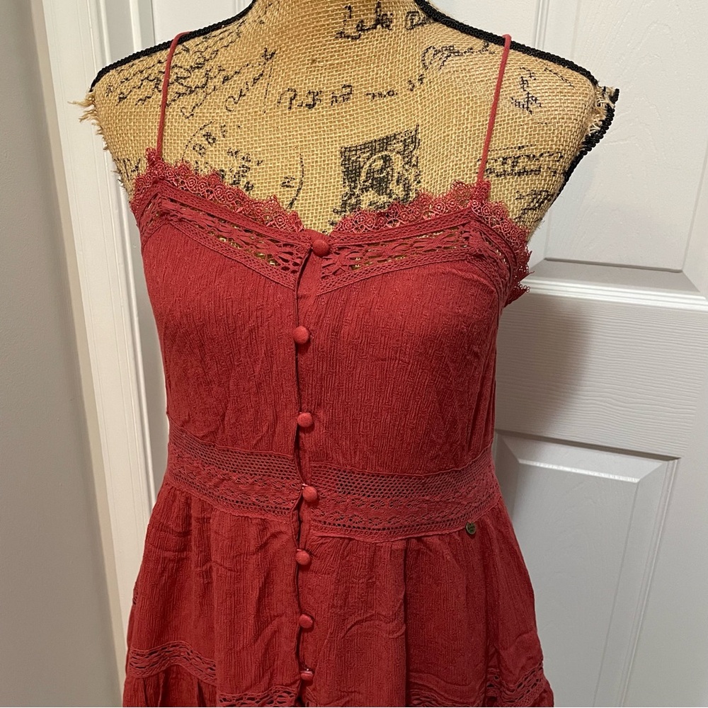 Superdry Lace Tiered Dress